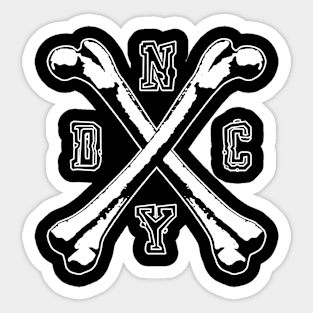 Goatamentise NYDC Crossbones Sticker